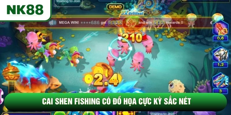 Cai Shen Fishing có đồ họa cực kỳ sắc nét Cai Shen Fishing có đồ họa cực kỳ sắc nét