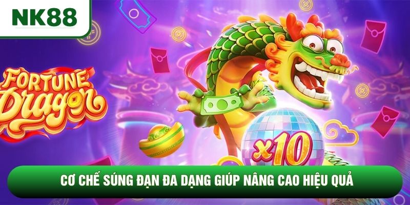 Cơ chế súng đạn đa dạng giúp nâng cao hiệu quả